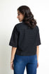 Black Schiffli Shirt